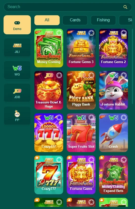 PK365 Game dishborad image