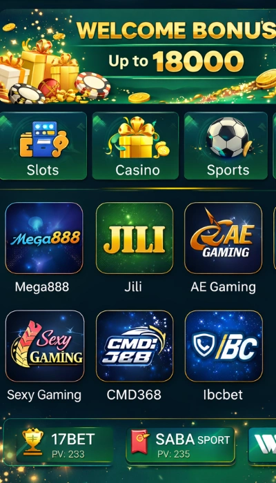 88FD Game logo with gold coins, dice, playing cards, and casino wheel background