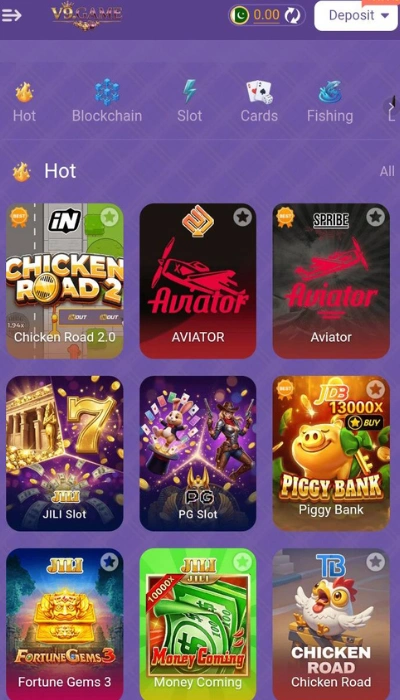 V9 Game dashboard image